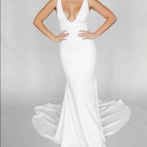 Unaltered, never-worn Alyssa Kristin wedding gown
